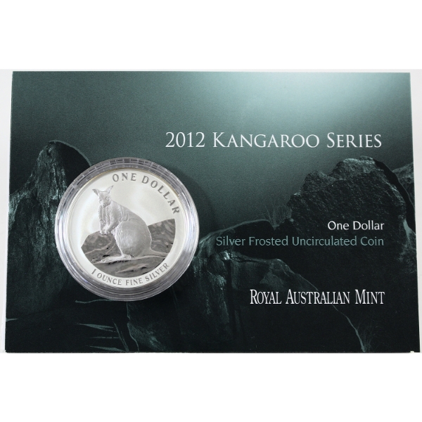 Australia Silver 2012 $1 Kangaroo 1oz .999 Fine Silver (Tax Exempt)