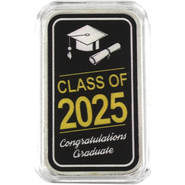 1oz APMEX 2025 Colourized Class of 2025 Congratulations Graduate .999 Silver Bar (Tax Exempt)