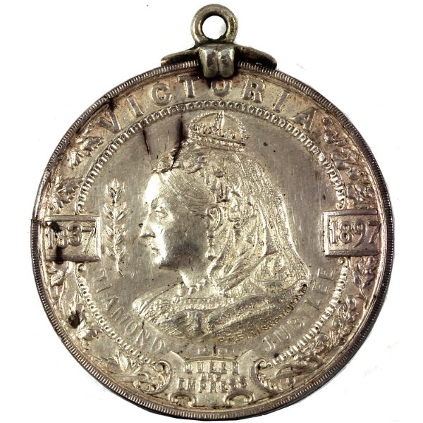 Canada 1897 Queen Victoria Diamond Jubilee Medal 22.5g-Fine Silver, 34.5mm (Tax Exempt)