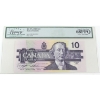 Image 1 : RADAR BC-57c 1989 $10 4-digit RADAR Legacy Superb GEM UNC68 PPQ Knight-Thiessen SN:BEG2680862