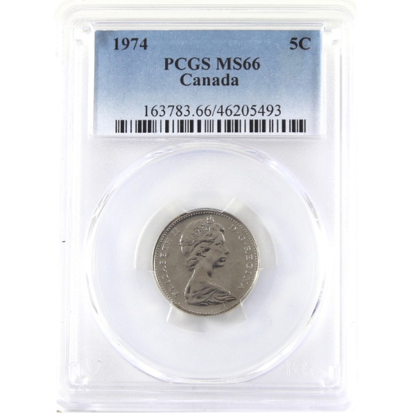 5-cent 1974 PCGS MS66
