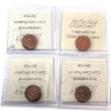 Image 2 : 1-cent 1954 SF, 1955 SF Lg Denticles, 1956 & 1957 ICCS PL65 Red. 4pcs.