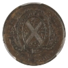 Image 2 : Breton 527, CH-PC-1B3 1844 Bank of Montreal Half Penny Token PCGS MS62 Brown