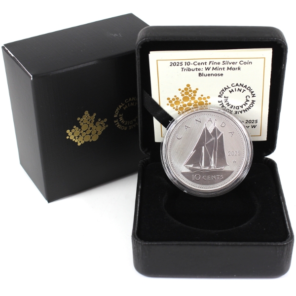 2025 10-Cent Tribute: W Mint Mark 1oz .9999 Fine Silver Coin (Tax Exempt)