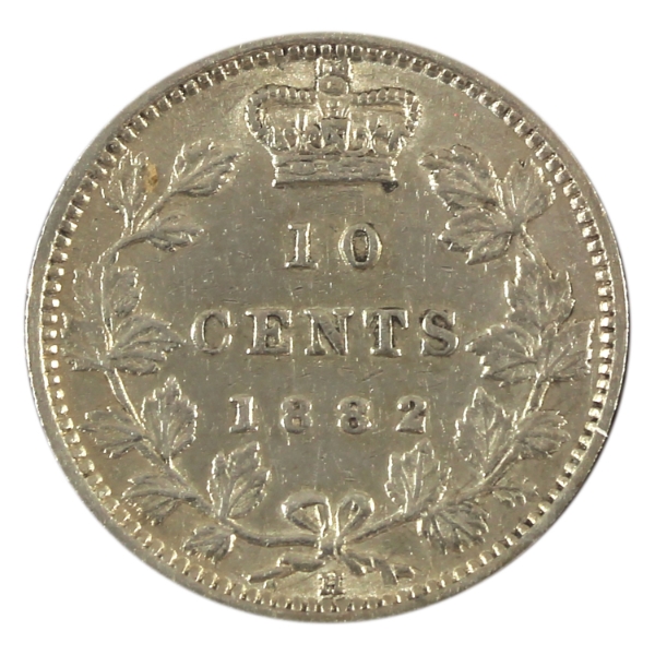 10-cent 1882H EF-AU