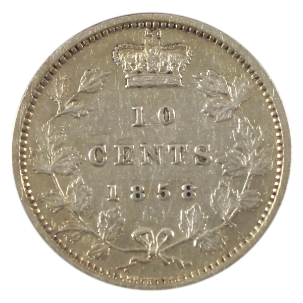 10-cent 1858 VF