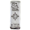 Image 1 : 2oz Rocky Shore Silver Co. Ship & Compass .999 Fine Silver Bar (Tax Exempt)