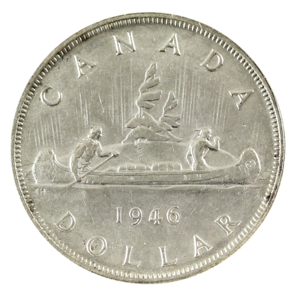 Silver $1 1946 SWL EF (Cleaned)