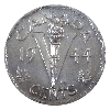 Image 3 : 5-cent 1944 Missing Chrome CCCS MS65