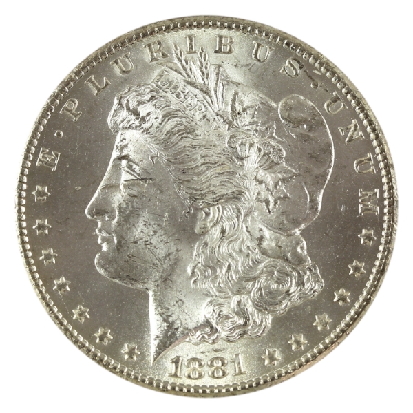 USA Silver 1881-CC Morgan Dollar Choice BU