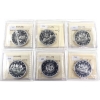 Image 2 : Silver $1 1959-1966 ICCS PL65. All are Cameo Except 1966 Heavy Cameo. 6pcs.