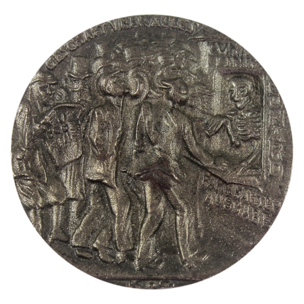 Replica Karl Goetz 1915 Sinking of the RMS Lusitania Disaster Medal 75g-Iron, 53mm