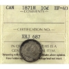Image 1 : 10-cent 1871H ICCS EF40