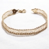 Image 1 : Lady's 10K Yellow Gold Aztec Design Bracelet w/ Lobster Clasp. 6 3/4" Length & 3.98 grams. 