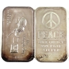 Image 1 : 2x 1oz Assorted Refiners Vintage .999 Silver Art Bars. 2pcs. (Tax Exempt)