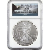 Image 1 : USA Silver 2013 $1 Silver Eagle Early Releases .999 Fine Silver Coin NGC MS70 (Tax Exempt)