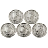 5x Great Britain 2024 1/10oz .999 Fine Silver Britannias. 5pcs (Tax Exempt)