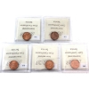 Image 2 : 1-cent 1991, 1992, 1994, 1996 & 1999 ICCS MS66 Red. 5pcs
