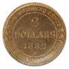 Image 2 : Newfoundland Gold $2 1882H ICCS MS63 