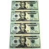 Image 1 : 2006 USA $20 Uncut Sheet of 4 Notes in Informative Paper Holder 