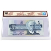 Image 2 : BC-56aA-i 1986 $5 BCS AU58 Original Crow-Bouey Blue Back Position Number, Replacement Note 