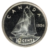 Image 2 : 10-cent 1954 ICCS PL66 Cameo