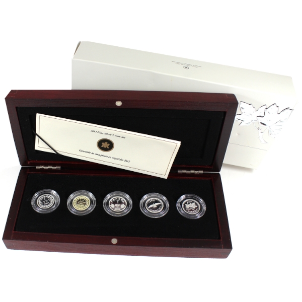 2012 1-cent Farewell to the Penny .9999 Fine Silver 5-coin Set (Tax Exempt)