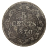 Image 2 : Newfoundland 5-cent 1870 Obverse 1 ICCS VG10