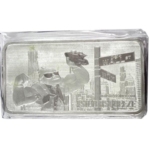 10oz SilverTowne Mint Wall Street Silver To the Moon .999 Fine Silver Bar (Tax Exempt)