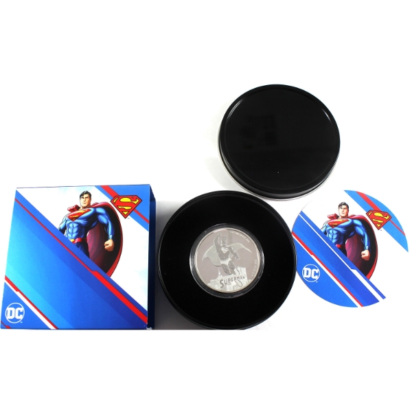 Samoa Silver 2023 $5 Superman 1oz .999 Fine Silver Coin (Tax Exempt)