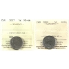 Image 1 : 5-cent 2007 & 2008 ICCS MS66. 2pcs.