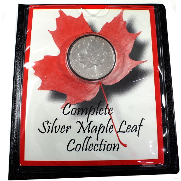 2001 $5 Silver Maple Leaf in First Commemorative Mint Holder (Tax Exempt)