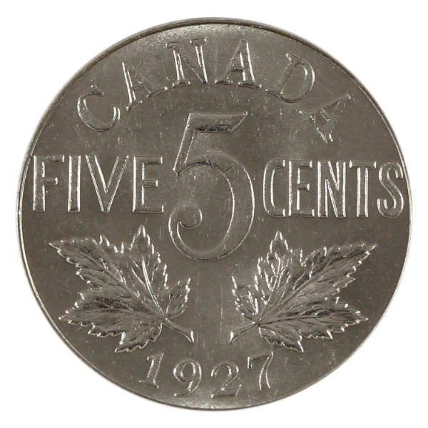 5-cent 1927 UNC+