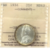 Image 1 : 25-cent 1934 ICCS MS63