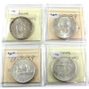 Image 2 : Silver $1 1964-1967 ICCS MS64. 4pcs.
