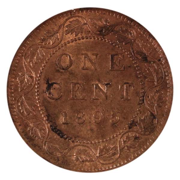 1-cent 1895 BU Red & Brown