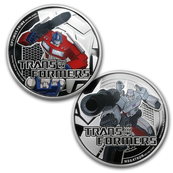 Niue Silver 2013 $2 Transformers .999 Fine 2-Coin Set (Tax Exempt)