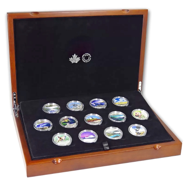2017 $10 Celebrating Canada's 150th .9999 Fine Silver 13-Coin Set (Tax Exempt)