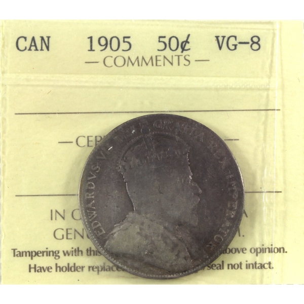 50-cent 1905 ICCS VG8