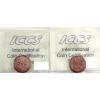 Image 2 : 1-cent 1989 & 1992 ICCS MS67 Red. 2pcs