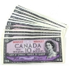 Image 1 : Bulk Lot of 1954 $10 Banknotes. 18pcs.