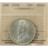 Image 1 : 50-cent 1936 ICCS MS64