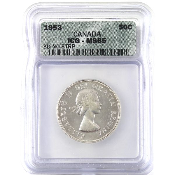 50-cent 1953 SD No Strap ICG MS65