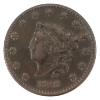 Image 2 : USA 1828 Coronet Head Cent Large Narrow Date VF-EF (Corrosion) 