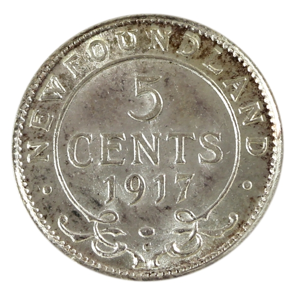 Newfoundland 5-cent 1917c UNC+
