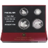 Image 1 : 2005 The Canadian Lynx Fine Silver 4-Coin Fractional Set (Tax Exempt)