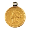 Image 2 : USA Gold 1852 Dollar EF (Mounted)