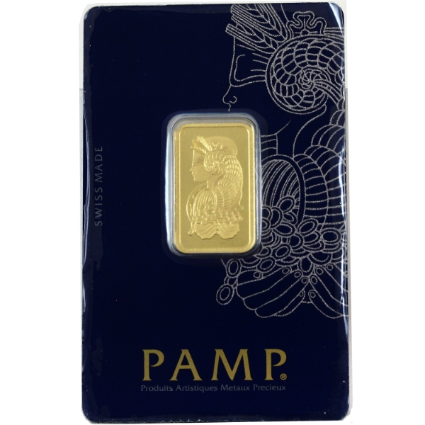 10g PAMP Suisse Lady Fortuna .9999 Gold Bar in Original Packaging (Tax Exempt)