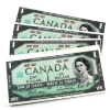 Image 1 : Estate Lot of 38x 1867-1967 $1 Most are AU or Better Beattie-Rasminsky. 38pcs