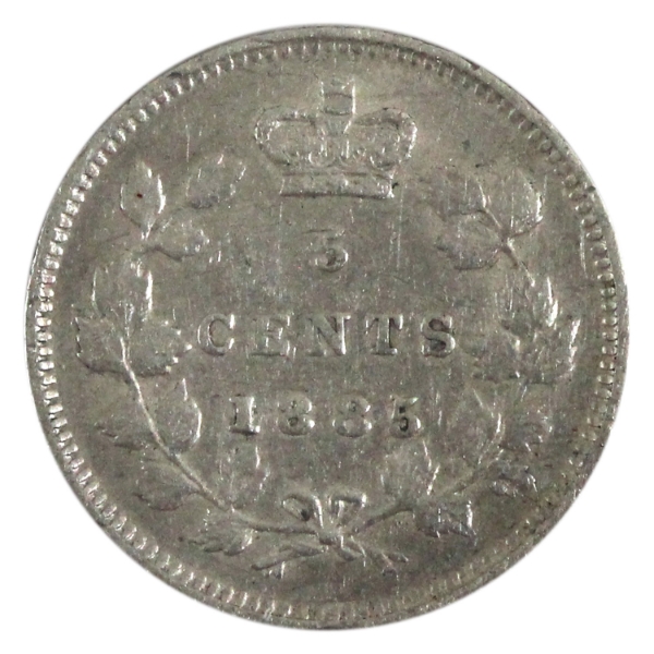 5-cent 1885 Small 5/5 VF-EF